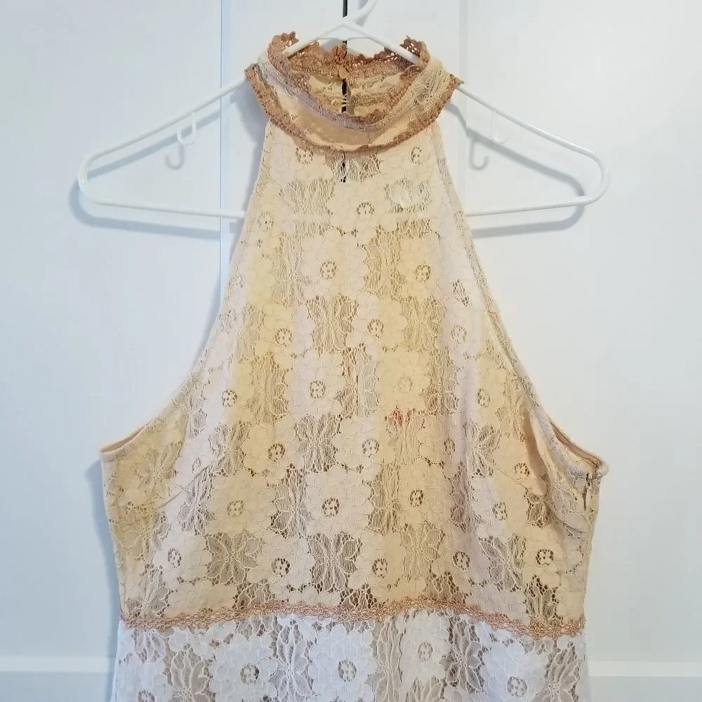 Anthropologie foxiedox lace dress